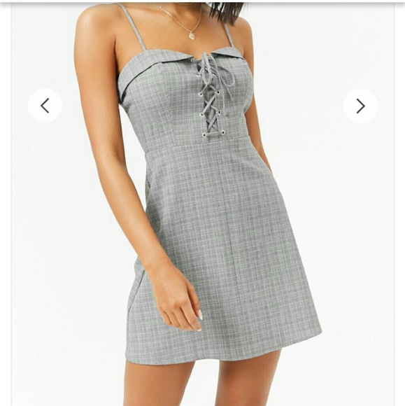 glen plaid mini dress